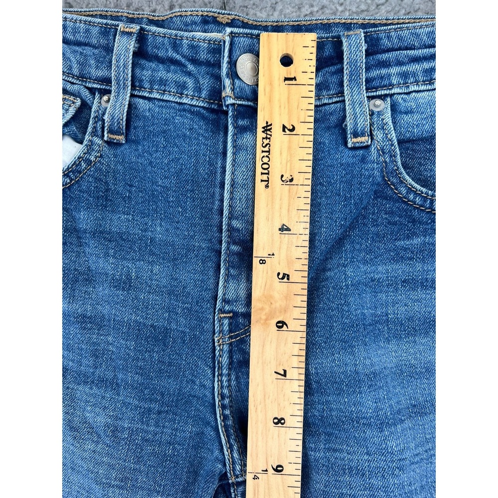 Levis Premium Jeans Womens 26 721 High Rise Skinny Light Wash Stretch Distressed - Picture 6 of 15